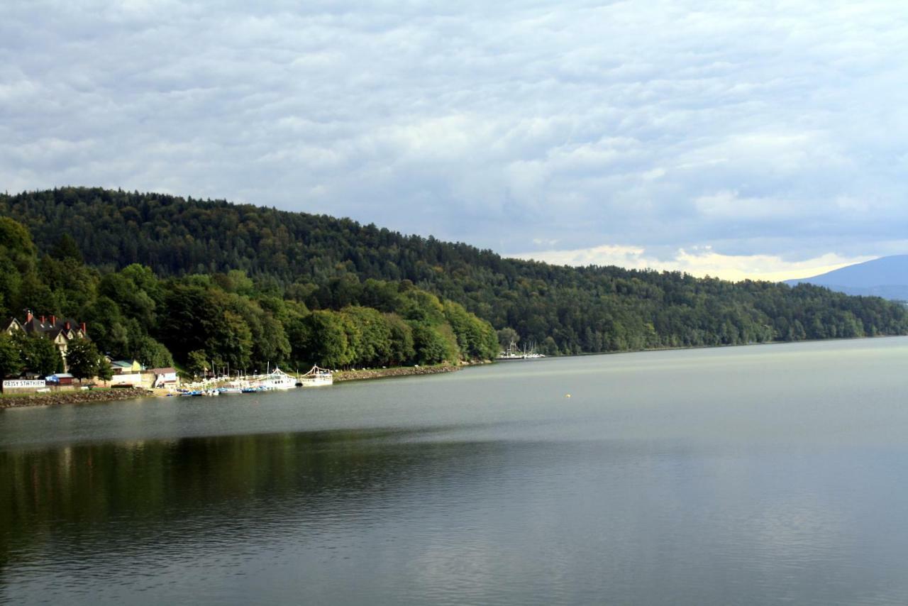 Domek Gloria Nad Jeziorem Zywieckim Exteriör bild
